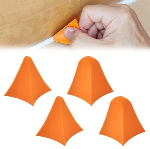 Hazrcvr 4 Stück Silicone Seam Tools, 2 Größen Silikon Naht Werkzeug, Silikonentferner Werkzeug Set, Dichtmittel Silikon Abzieher Set, Multifunktional Silikon Nähte Werkzeugem für Küche, Bad, Esszimmer