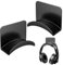 Legpador 2 Piezas Soporte Percha Auriculares Gaming, Soporte Cascos Mesa, Universal Headphone Hooks, Adhesiva Headset Stand, Gancho Sujeta Colgador Auricular, para Escritorio, Pared, Vidrio (Negro)
