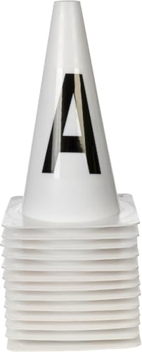 HKM Kinder Hobby Horsing Bahnpylonen Dressur, Weiß, One Size