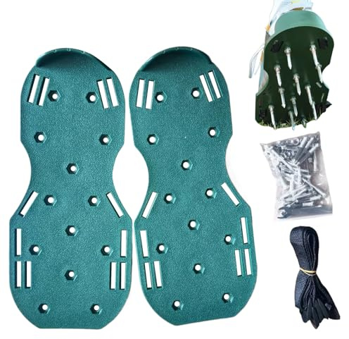 Scarpe aeratore per Prato - Sandali con Picchi d', Scarpe per Aria condizionata Terra del Patio con Cinghie Regolabili - Strumento per giardinieri paesaggisti e Proprietari di