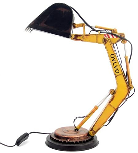 NZVCQVPU Lampada da banco di escavatore in stile industriale Lampada da tavolo mobile per arredamento per la casa creativa