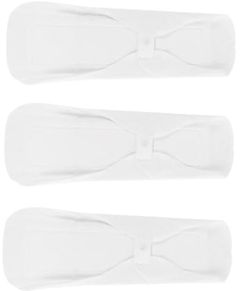 Mikinona 3 Stück Teiliges Waschbare Damenbinden aus Hochwertiger Baumwolle Wiederverwendbare Menstruationspads mit Starker Saugfähigkeit und Atmungsaktivem Komfort für Frauen und Mädchen
