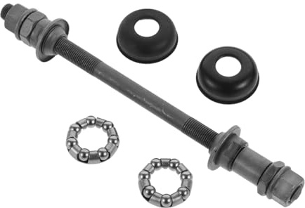 Alipis Fahrrad Hinterradnabenachse aus Metall 180mm für Mountainbikes | Graue Oberfläche, Hohe Tragfähigkeit und Stabiler Lauf, Inklusive Montagehalterung für Ersatzteilmontage
