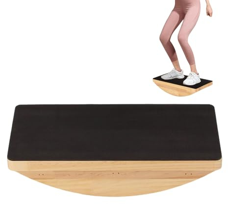 Tableros de equilibrio para adultos, antideslizante, portátil, de madera, cojín de equilibrio, refuerzo del tronco, para adultos, para casa, oficina, gimnasio, ejercicio, hombres, mujeres