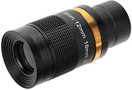 Tomantery Télescope Astronomique 8-24mm, Oculaire à Zoom Continu de Haute qualité pour L'observation des Planètes Lunaires pour Télescope de 1.25 Pouces