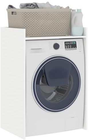 vidaXL Tvättmaskinskabinet Vit 67,5 x 48 x 97 cm Konstruerat trä