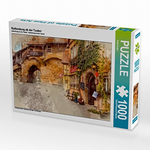 CALVENDO Puzzle Rothenburg ob der Tauber | 1000 Teile Lege-Größe 64 x 48 cm Foto-Puzzle für glückliche Stunden