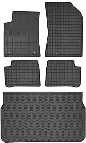 Passgenaue Kofferraumwanne und Gummifußmatten geeignet für Citroen C3 ab 2017 + Gurtschoner