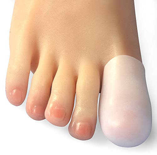 Hoogoo Big Toe Caps 10 Pack, Gel Toe Sleeves Toe Bandage Cover, Silicone Toe Protectors for Big Toe, Protect Toe