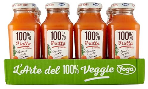 Yoga 100% Frutta e carota Arancia, Carota, Limone 12 x 200 ml