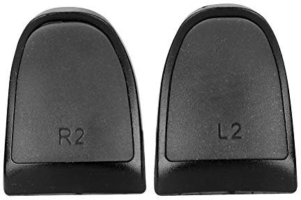 V BESTLIFE Trigger Extenders, Game Controller L2 R2 Controller Extenders Buttons Extension Trigger Soft Touch Extended Grips for PS4 (Black)