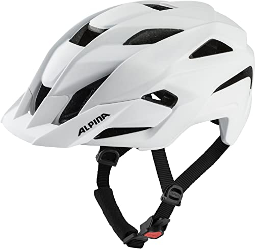 ALPINA KAMLOOP - Individuell Anpassbarer, Leichter & Sicherer Fullface Fahrradhelm mit Kinnbügel, für Erwachsene, White matt, M (56-59 cm)