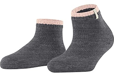 FALKE Damer Cosy Plush alpackaull förstärkta stugstrumpor utan mönster andas mjuka värmande med plysch 1 par strumpor, grå (grå mel.3270), 39–42