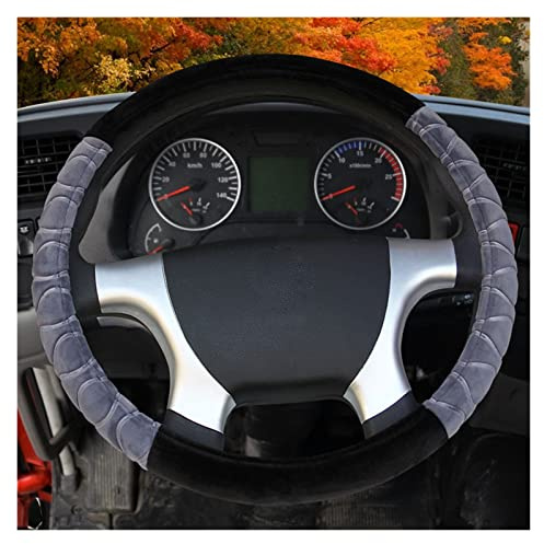 Lenkradbezug Für Durchmesser 36 38 40 42 45 47 50CM Super Weicher Winter-Warmer Plüsch-Auto-LKW-Lenkradbezug Lenkradhülle (Farbe : 45 cm)