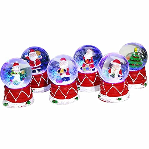 Frdun Palla di Cristallo di Natale Con Neve e Luce - Ornamento Atmosferico per Decorazione Stanza Delle Feste