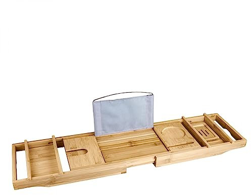 Vivezen - Plateau de Baignoire Extensible et modulable en Bambou