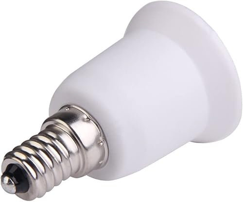 Demiawaking 10 Pack Glühbirne Extender Lampenfassung E27 auf E14 Lampensockel Adapter Konverter, E27 Fussung zu E14 Sockel (E14 auf E27 (B))