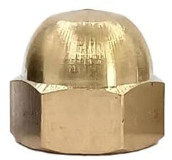 1-50 Stück M3 M4 M5 M6 M8 M10 M12 Messingkappe Sechskantmuttern Dekorative Kuppelkopfabdeckung Halbkreis-Hutmutter (Size : M3 50pcs)