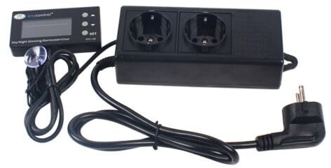 Digitaler Temperaturregler 250V Thermostate LCD Bildschirm Heizen Kühlen Temperaturschalter für Gewächshaus Bauernhof Temperaturregler Terrarium Thermostat
