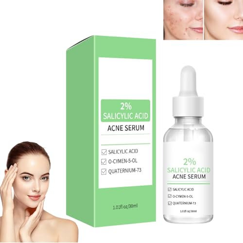 Salicylsäure Serum 2% Konzentrat, Bekämpft Ausbrüche, Indem es Hilft, Unreinheiten, Poren und Mitesser zu reduzieren, Für Einen Reineren, Strahlenderen Teint