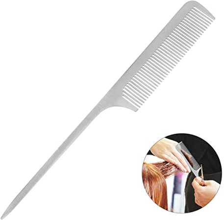 IWOWHERO Titanstahlkamm Für Haare Antistatisch Professioneller Friseurkamm Haarschneidekamm Geeignet Für Friseursalons Hause