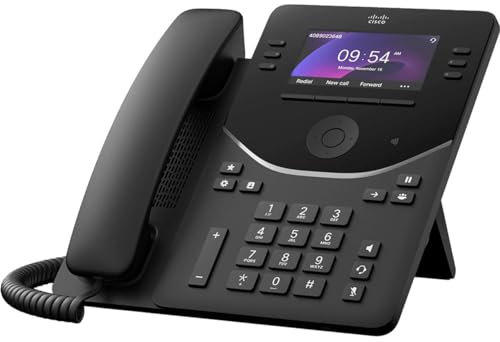 Cisco DP-9851 IP Phone - Wired - Wired - Desktop - Carbon Black - 6 x Total Line - VoIP - 3.7 LCD - 2 x Network (RJ-45) - PoE Ports