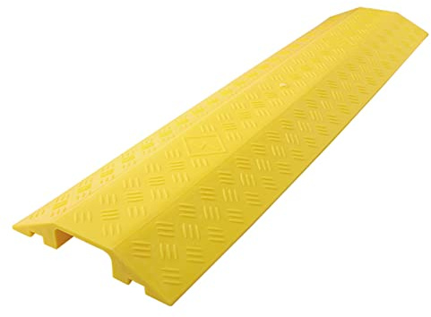 ZTZBFGM 100x25x4cm, Pasacables para Suelo De PVC Rampa De Protección De Cables De, Canal Protector De Cable/Pasacable De Plástico, para Suelo Protección De Cables Eléctricos