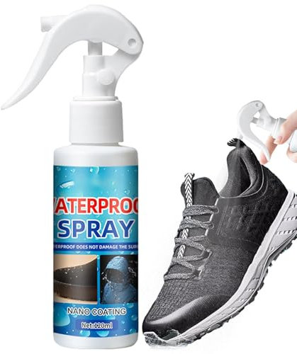 Spray protector de zapatos, spray protector de zapatos de tela duradera, 120 ml, nano protección, herramienta de protección de zapatos a prueba de lluvia para tenis, botas de nieve, zapatos deportivos