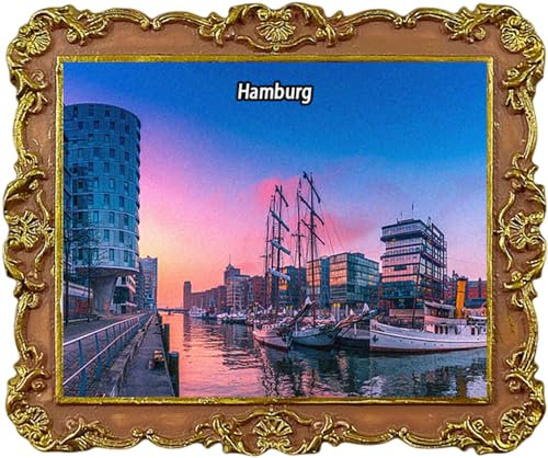 Hamburg Deutschland Tourist Souvenir Kühlschrankmagnet Kühlschrankdeko Magnet