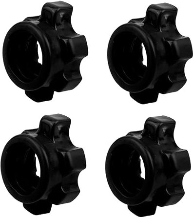 Milisten 4pcs Dumbbell Bar Nut Screw Clamps Fitness Equipment Accessories for Weightlifting Home Gym Use Easy to Install Lightweight Fixing Nuts