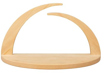 Moderne Weihnachtskrippe aus Holz, handgefertigte Krippe (Krippe alleine (ohne Figuren))