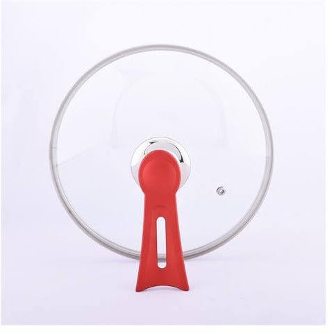 SDA287MZ Tapa Sarten Tapa de Vidrio for sartén, sartén, sartén, Tapa con asa, Cubierta de cúpula de Cocina, Tapas de Olla de Vidrio, Tapa de Olla de Repuesto Tapas Sartenes Cocina(24cm)