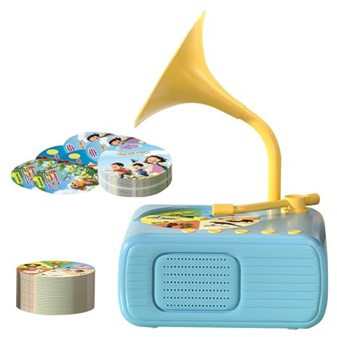 Jouet musical Gramophone pour tout-petits, tourne-disque phonographe pour - Jouet d'enregistrement de phonographe de musique pour tout-petits - Lecteur d'histoires et de musique pour , jouet d'apprent