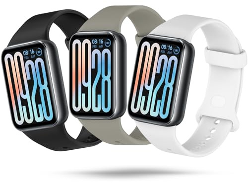 Xisair 3 Cinturini in Silicone Compatibili con Xiaomi Smart Band 10 Pro / 9 Pro / 8 Pro Bracciale Sportivo, Cinturino Traspiranti, Morbide e Confortevoli per Miband 8Pro/9Pro/10Pro