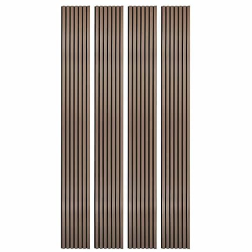 DECOON Lot de 4 Panneaux tasseaux Bois 250 x 30 x 1,9 cm - Rose Gold/Feutrine Noir - 3m²