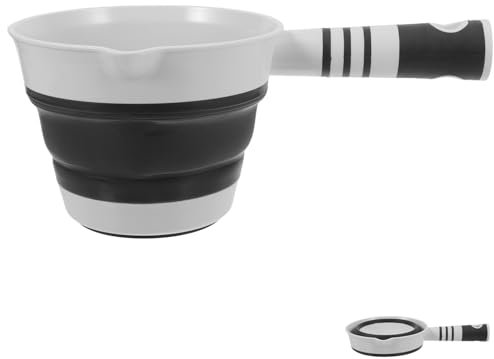 BESTonZON 1pc Louche Pliante en Plastique, Cuillère à Eau Suspendue, Grise, Cuillère à Eau Portable pour Cuisine, 26,4 x 15,2 x 11 cm