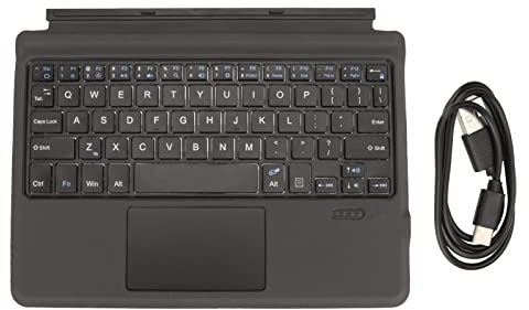 NUMNBE Tastiera wireless ricaricabile con trackpad integrato – tasti meccanici scissor switch ergonomici – angoli regolabili con chiusura magnetica – leggero compatto in ABS – autonomia p