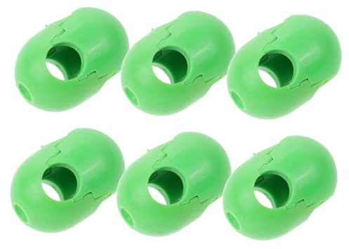MOLUCKFU 6pcs Climbing Net Buckle Plastic Rope Connectors for Outdoor Playgrounds and Backyards Secure Cross Connectors in Vibrant Green for Safe Climbing Activities