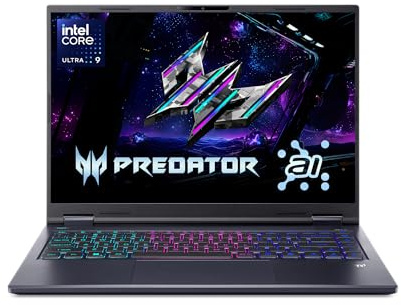acer Predator Helios Neo 14 AI Gaming Laptop | Intel Core Ultra 9 285H Processor | NVIDIA GeForce RTX 5070 (798 AI Tops) | 14.5 WQXGA 165Hz G-SYNC Matte Screen | 32GB RAM | 1TB SSD |