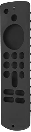Hamwesh Fire Stick Remote Cover, Silicone Protective Case for 2021 Fire TV Stick 4K Max Alexa Voice Remote 3rd Gen, Anti Slip with Lanyard, Precise Cutouts Design (Black Set)