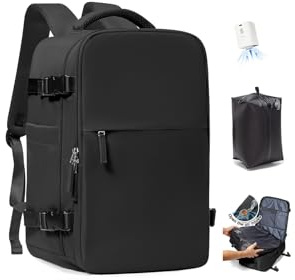 SZLX Mochila al Vacio con Bomba Mochilas Viaje Cabina Avion 40x30x20 Ryanair Vueling Wizzair Equipaje de Mano 40x20x25 Bolsas de Viaje Mujer Maletas 45x36x20 Easyjet Mochila Portátil con USB Hombre