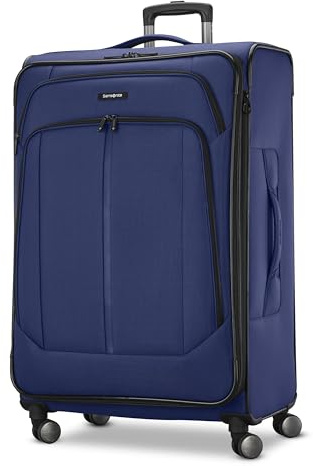 Samsonite Ascella 4 Large Checked Suitcase - Purple Dusk