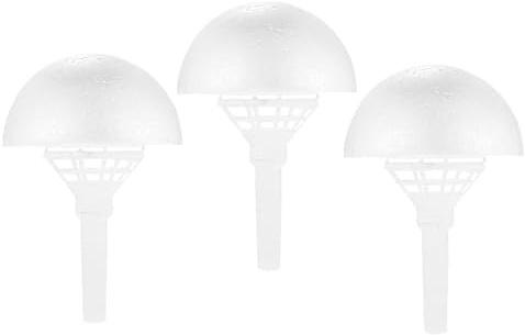 LALADEFIEE Supporto Bouquet Sposa Set da 3, in Foam Bianco per Bouquet | Manici per Composizioni DIY e Cerimonie, Leggero e Pratico, Base in Plastico per Fissare i Fiori