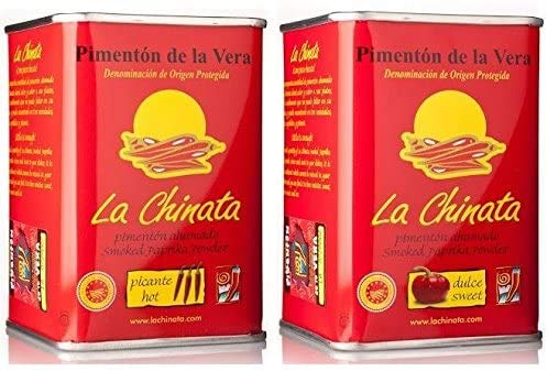 Paprika Fumé pack La Chinata Doux 160g et 160g Piquant
