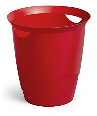 Corbeille à papier TREND, 16 litres, coloris rouge