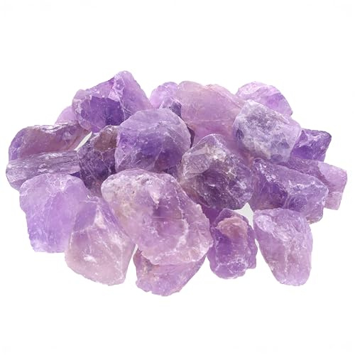 Amethyst hell-lila Wassersteine 300 g Edelsteinwasser Edelstein Heilstein | Inkl. Anleitung für Edelsteinwasser & Infokarte | 100% naturbelassen & unbehandelt
