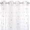 Atmosphera - Cortina Infantil 'Pompons' - Blanca y Rosa 140 x 240 cm