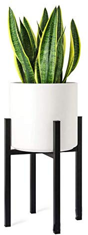 Beihaoer Metall Pflanze Stand Mid Century Blume Steht Indoor Outdoor Metall Topf Pflanzenhalter, Pflanzen Display Rack (Schwarz)