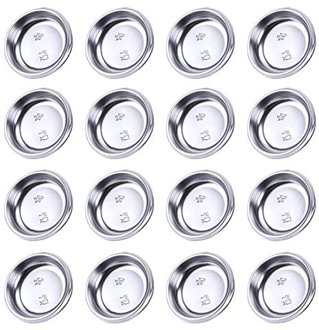 100 Piezas Mini Platos Redondos De Especias Vinagre Tazón Salsa Cuencos Set Apilable Duradero Fácil De Transportar, Para Fiestas, Picnics, Platos Pequeños, Postres, Entrantes, Especias Etc—Rondas