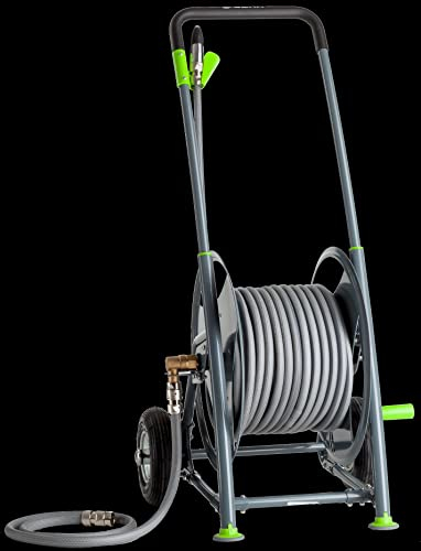 GEKA plus Schlauchwagen P40SST (für Trinkwasser, Gestell pulverbeschichtetes Stahlrohr, Anschlüsse G 3/4, Luftbereifung, Halterung für Geräte) 42.8505.9